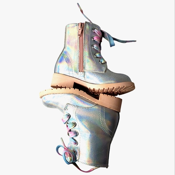 Jellypop Girl's Lil' Punky Lug Soles Irredescent Pastel Sparkly Fairyland Unicor - Picture 9 of 10